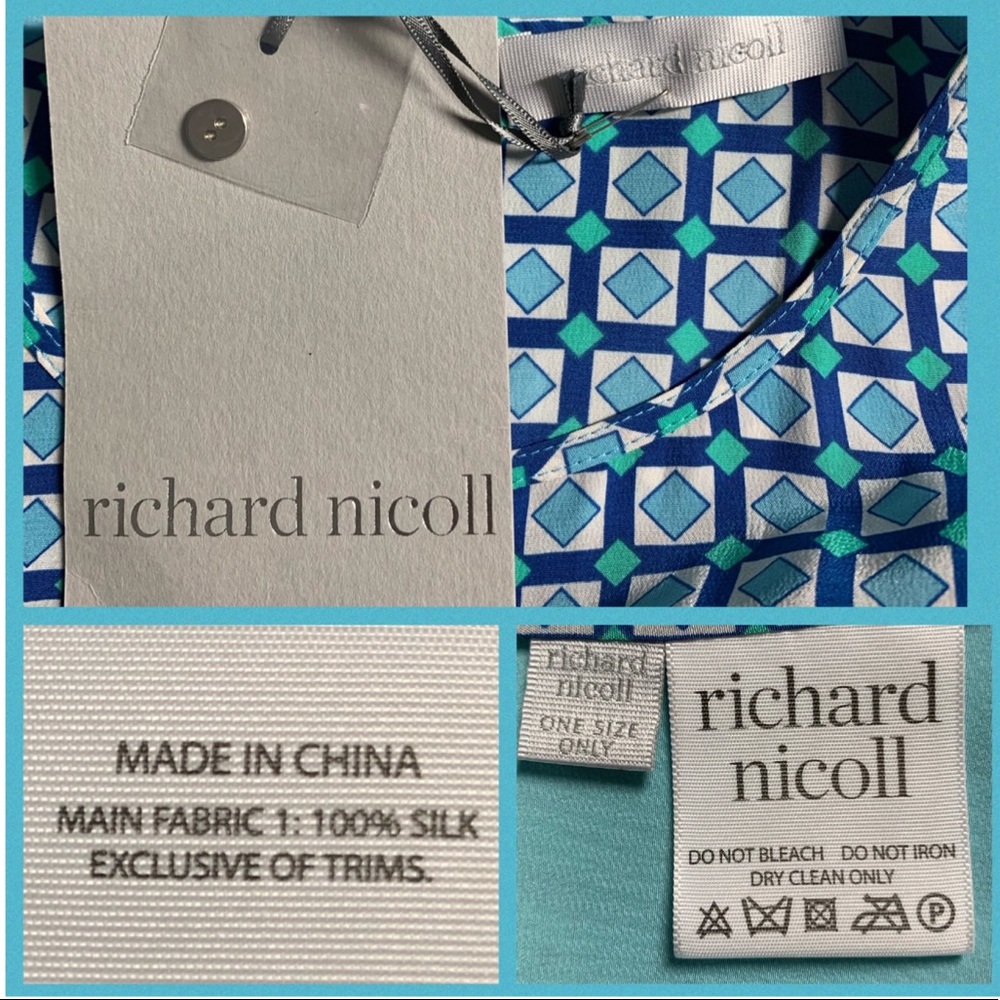 Richard Nicoll Stella Silk Dress One Size NWT - Picture 6 of 6